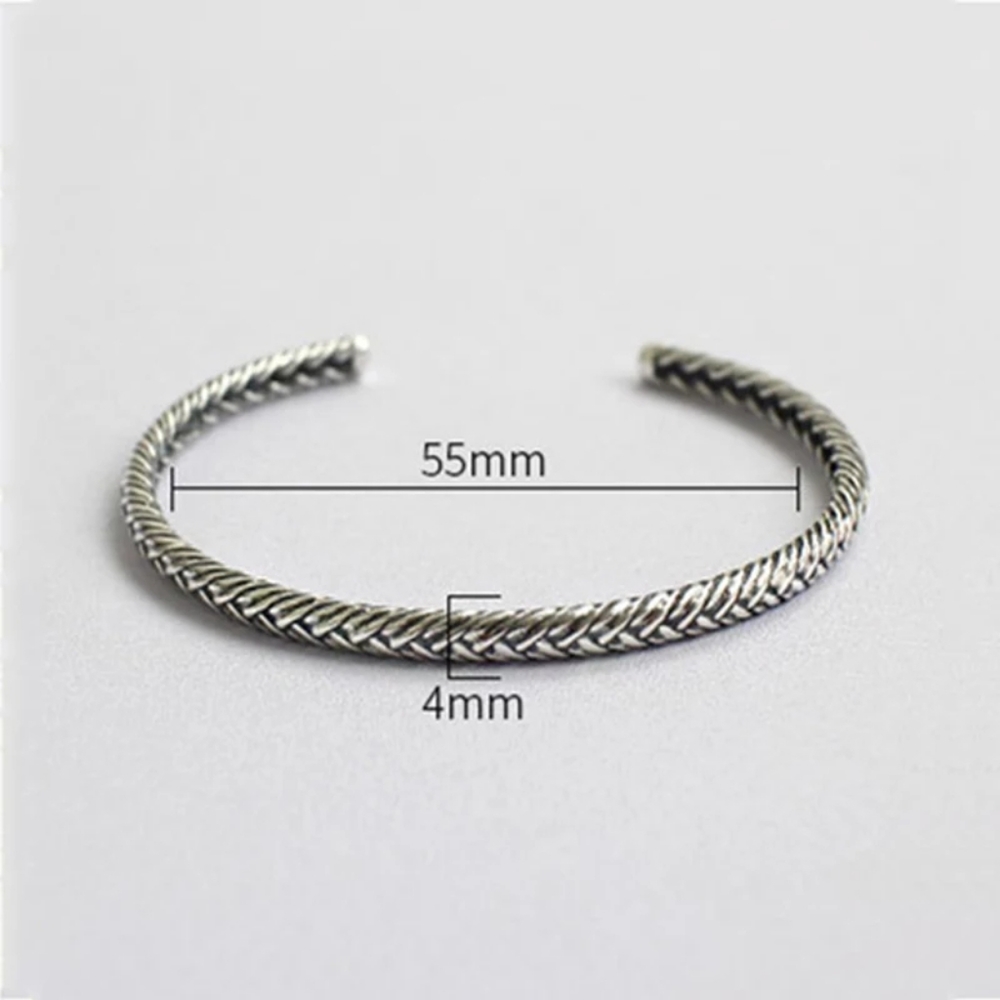 NEW Small Woven 925 Sterling Silver Bracelet - Picture 15 of 15